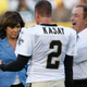 Illustration for article titled Michele Tafoya Seems To Be Staring At Whatever Al Michaels Finds So Funny